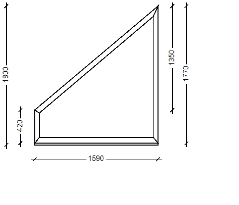IVAPER GRAU 62: Окно, Ivaper 62 мм (В), Siegenia Titan, 2100х650, Белый, Белый