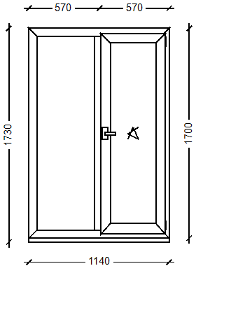 IVAPER GRAU 62: Окно, Ivaper 62 мм (В), Maco, 1200х1550, Белый, Белый
